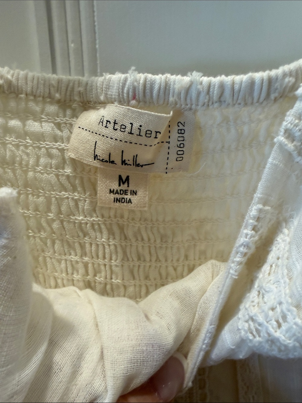 Ivory Lace-Detail Peasant Tunic Top - Women's - Picture 3 of 3